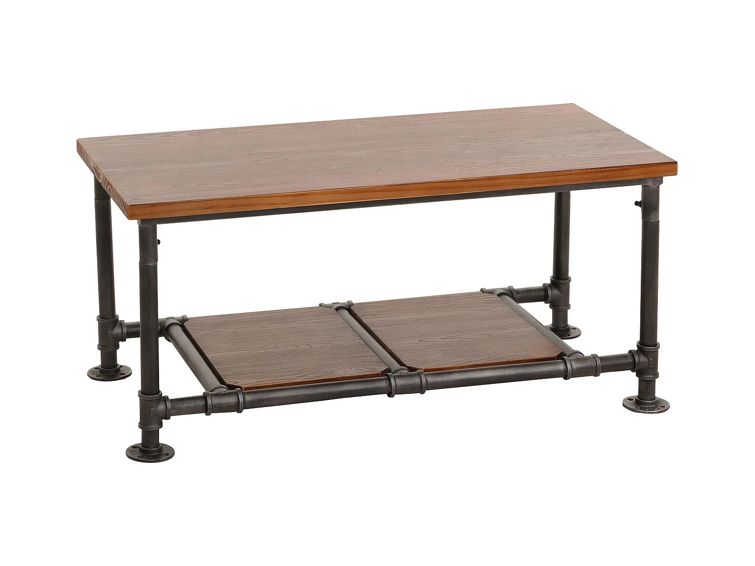 Table basse avec espace métal marron 52 x 23 x 108 cm 04_0008465