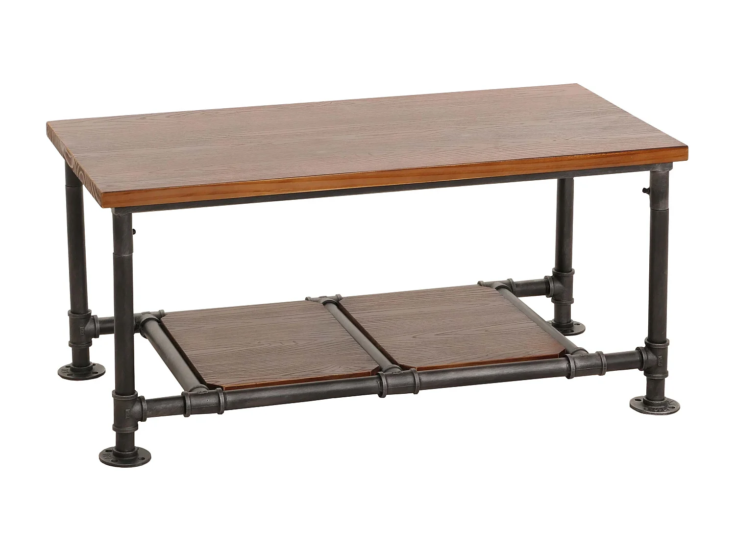 Table basse avec espace métal marron 52 x 23 x 108 cm 04_0008465