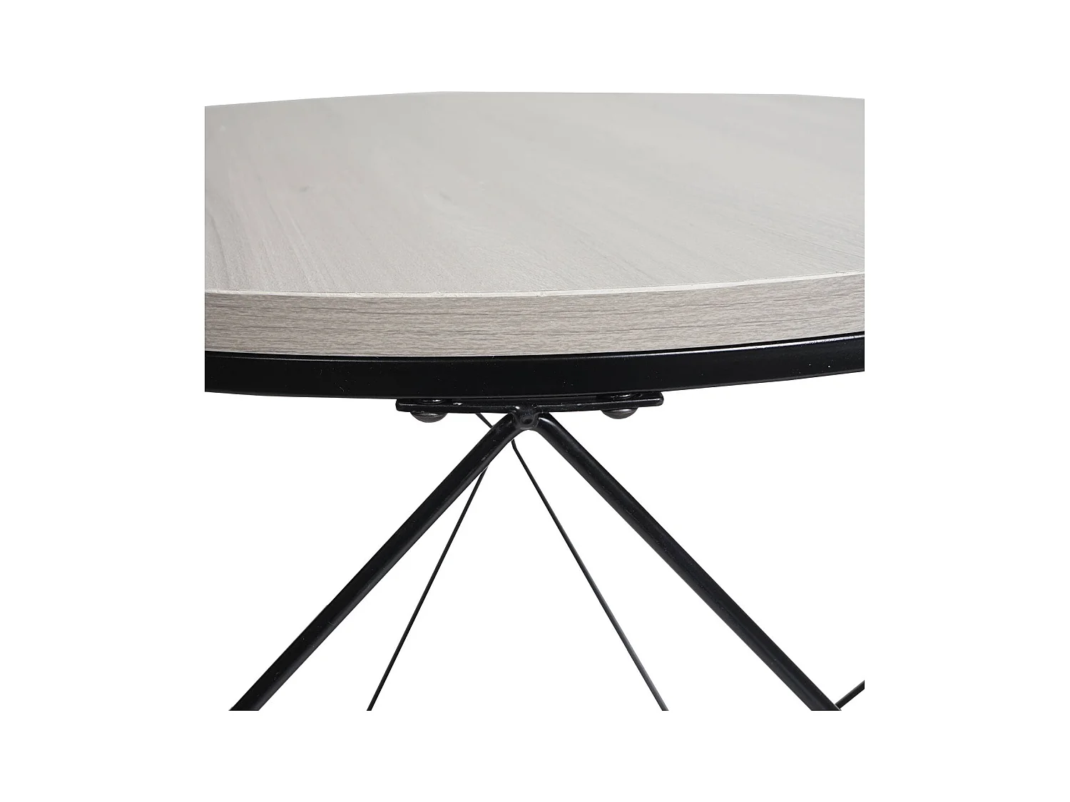 Ensemble de deux tables métal beige 56 x 16 x 56 cm 04_0006763