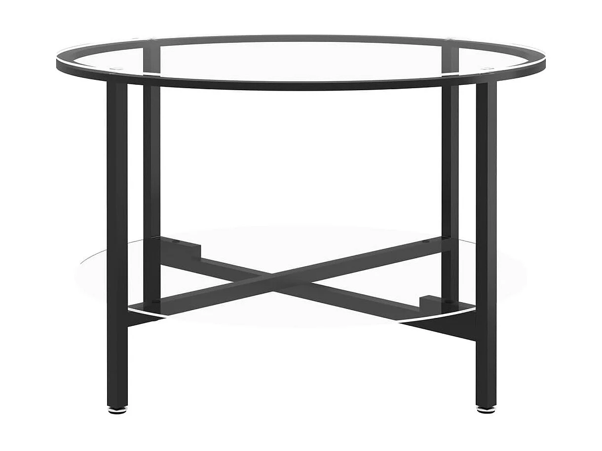Table basse table d'appoint verre 70 x 70 x 46 cm DEC032586