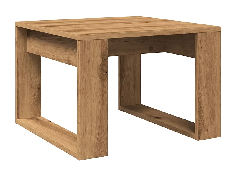 Table d'appoint table basse bois beige 50 x 50 x 35 cm DEC032379