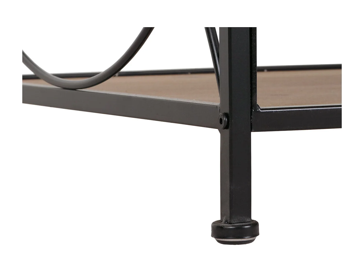 Table basse avec espace effet bois marron 72 x 36 x 132 cm 04_0008469