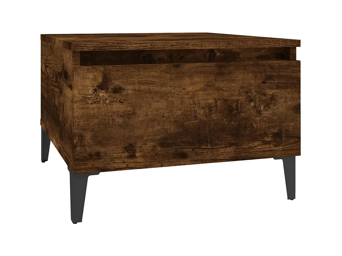 Table d'appoint table basse bois marron 50 x 46 x 35 cm DEC032390
