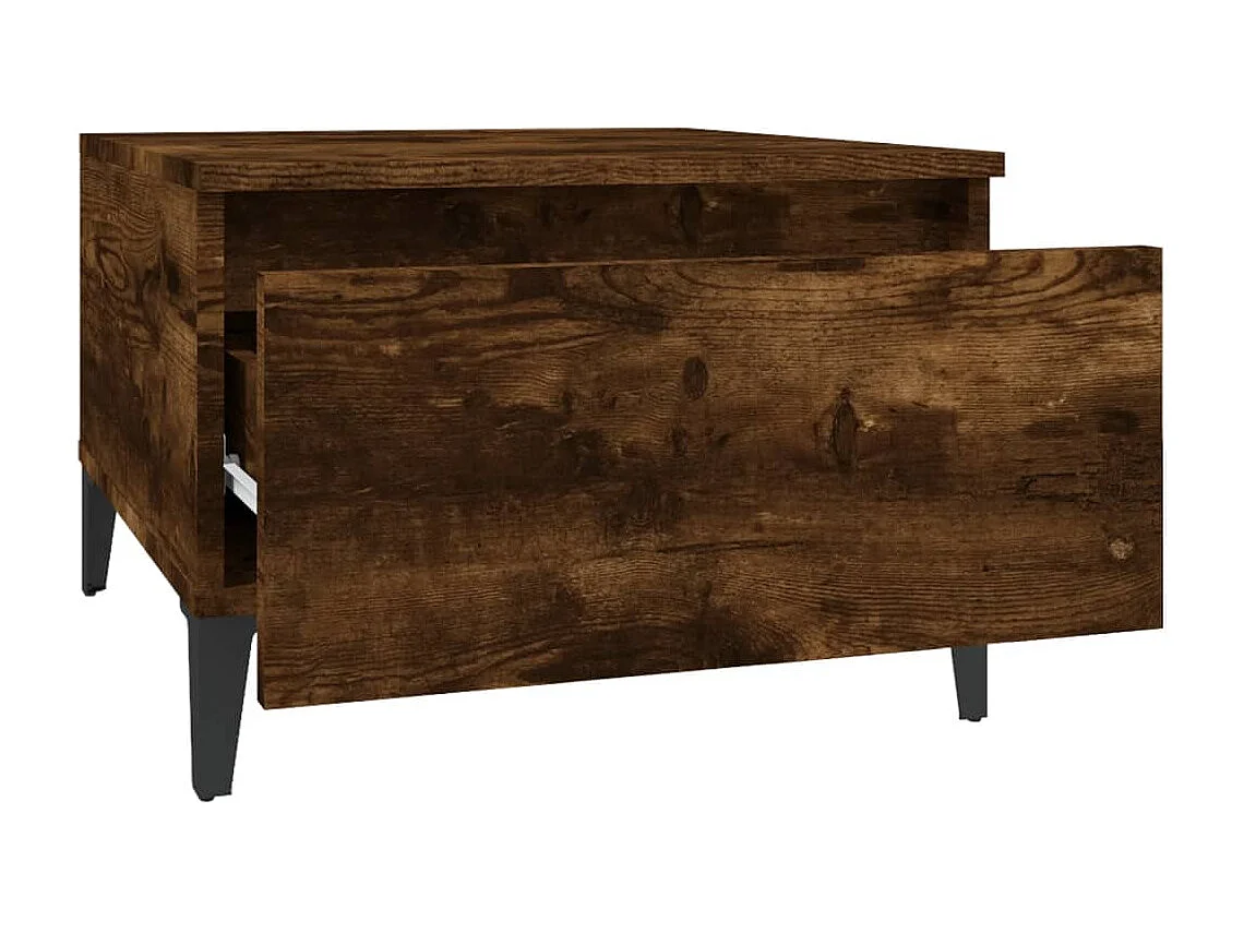 Table d'appoint table basse bois marron 50 x 46 x 35 cm DEC032390