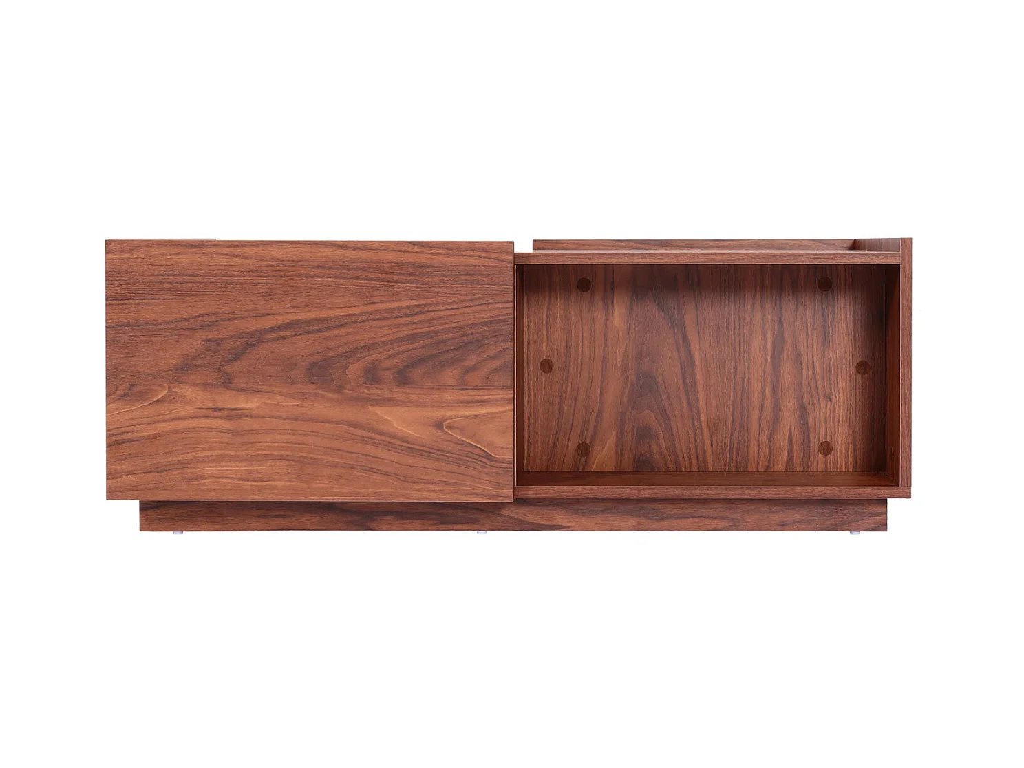 Table basse table de effet bois marron 110 x 50 x 40 cm 04_0008431