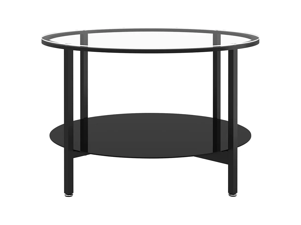 Table basse de salon verre 70 x 70 x 46 cm DEC032587