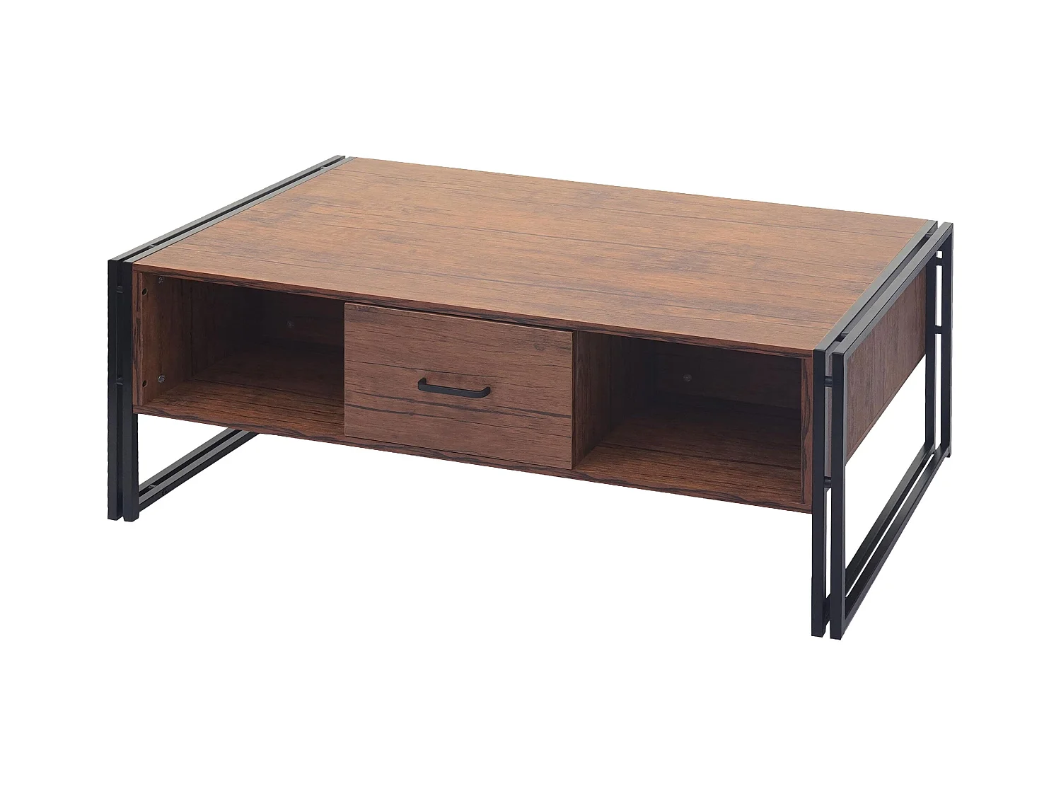 Table basse deux tiroirs métal beige 67 x 13 x 109 cm 04_0008425