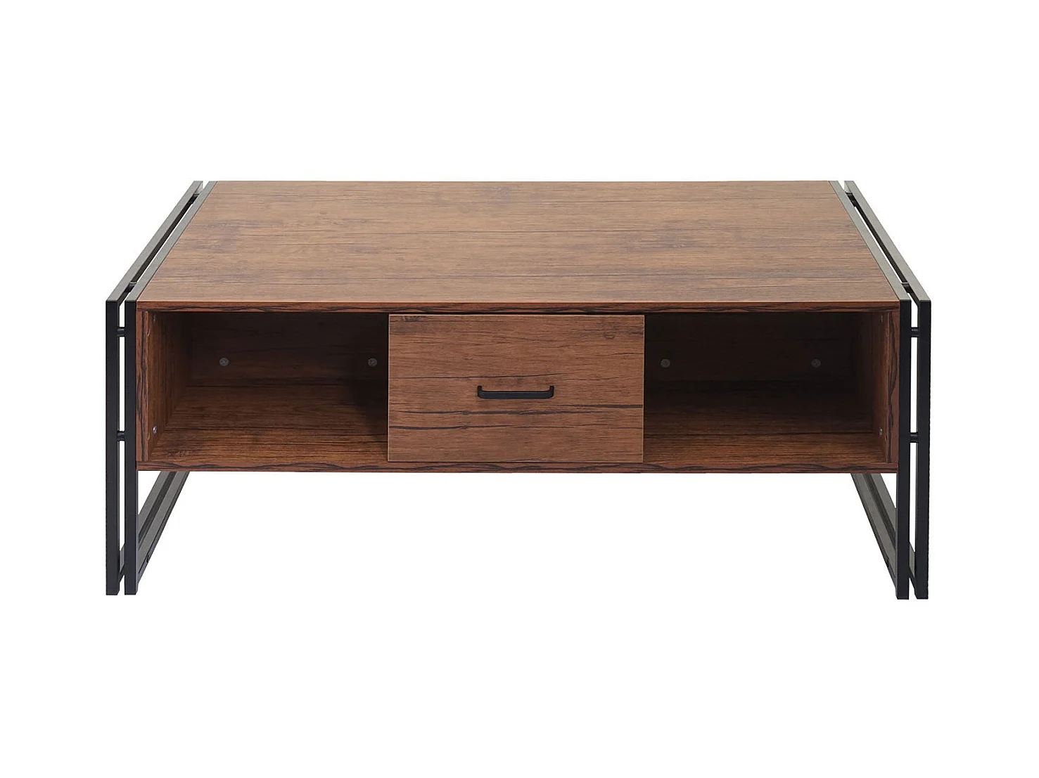 Table basse deux tiroirs métal beige 67 x 13 x 109 cm 04_0008425