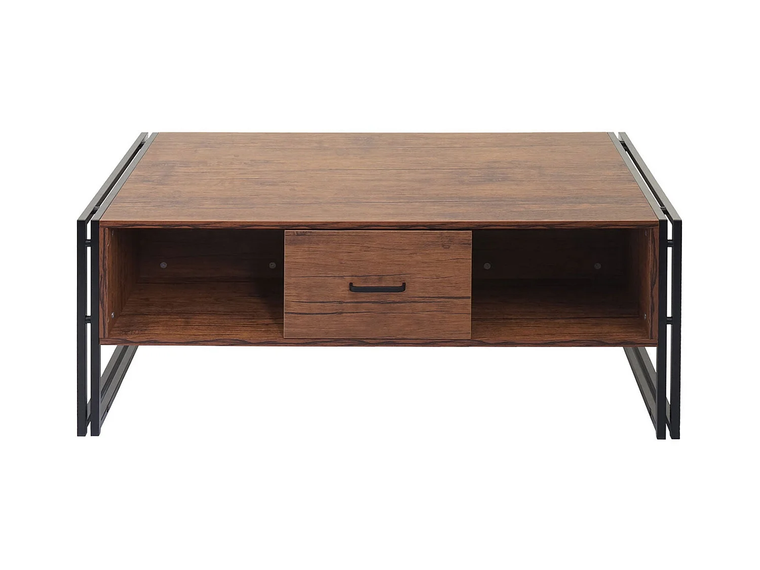 Table basse deux tiroirs métal beige 67 x 13 x 109 cm 04_0008425