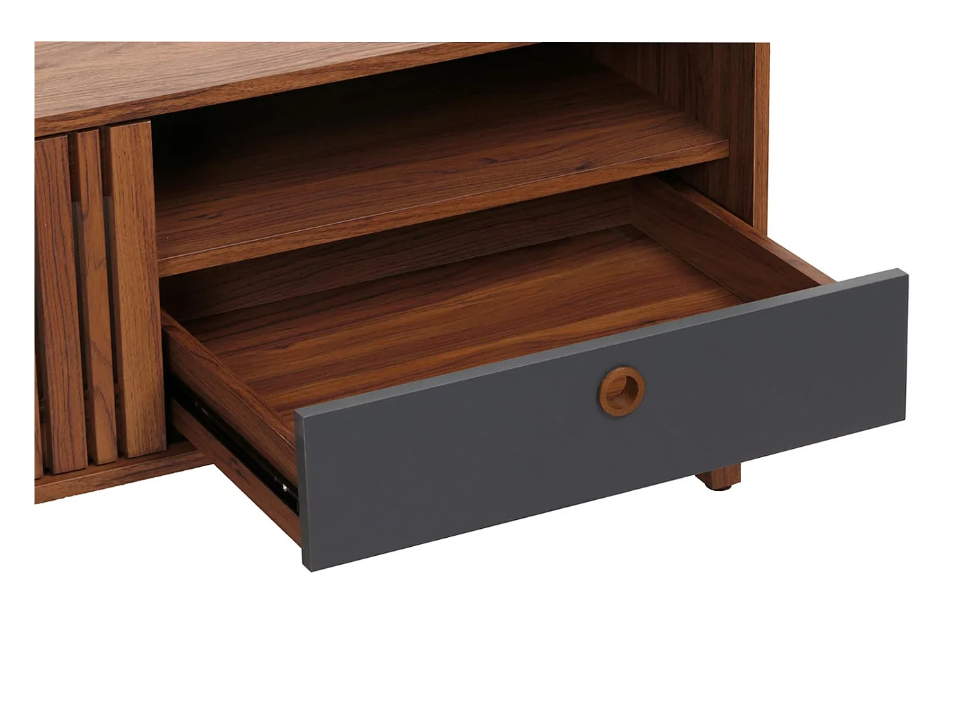 Table basse 2 compartiments bois marron 114 x 59 x 52 cm 04_0008456