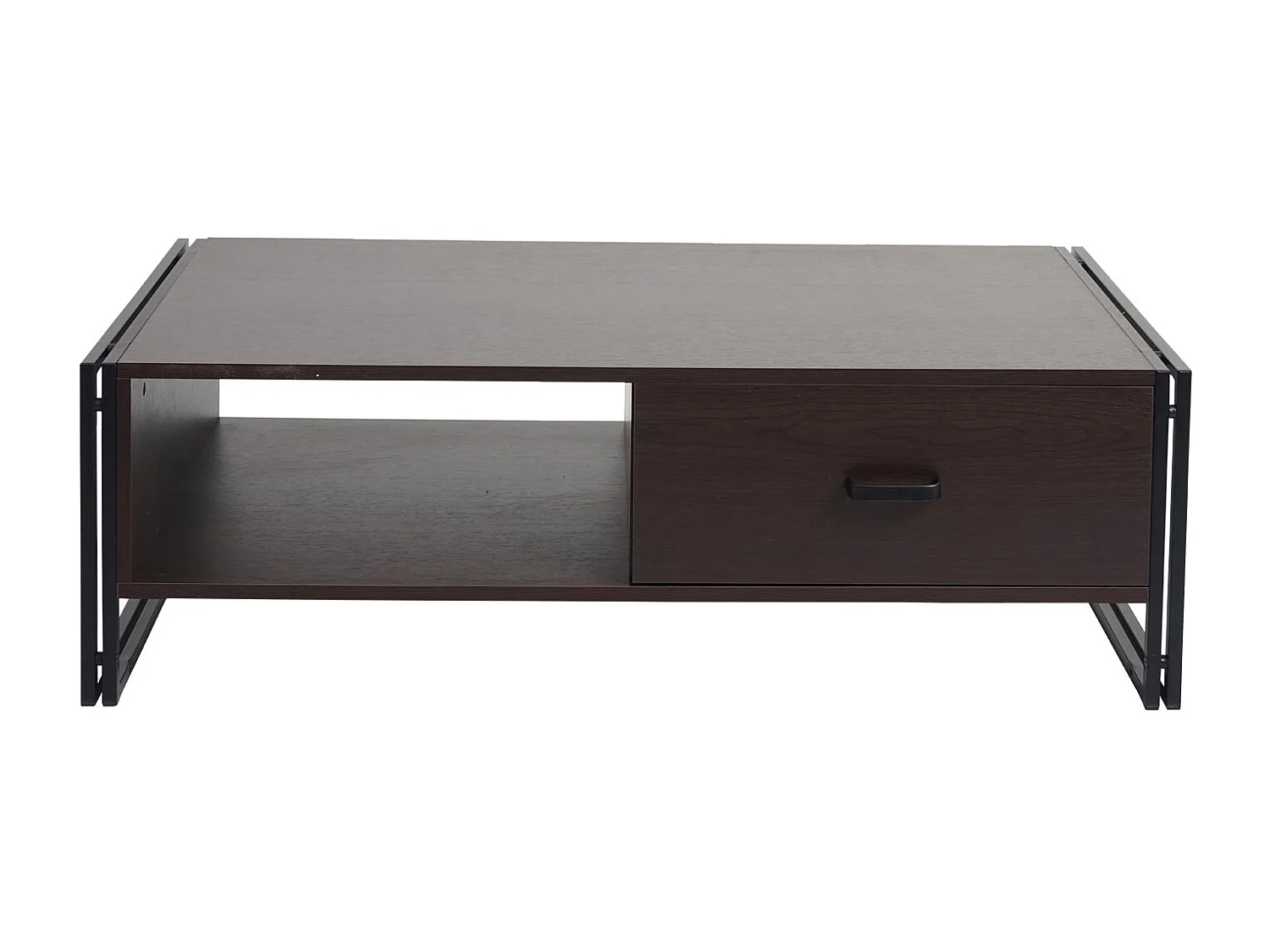 Table basse table d'appoint métal marron 120 x 60 x 41 cm 04_0008421