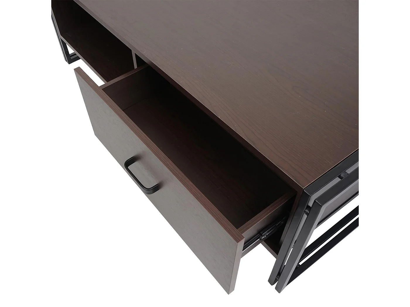 Table basse table d'appoint métal marron 120 x 60 x 41 cm 04_0008421