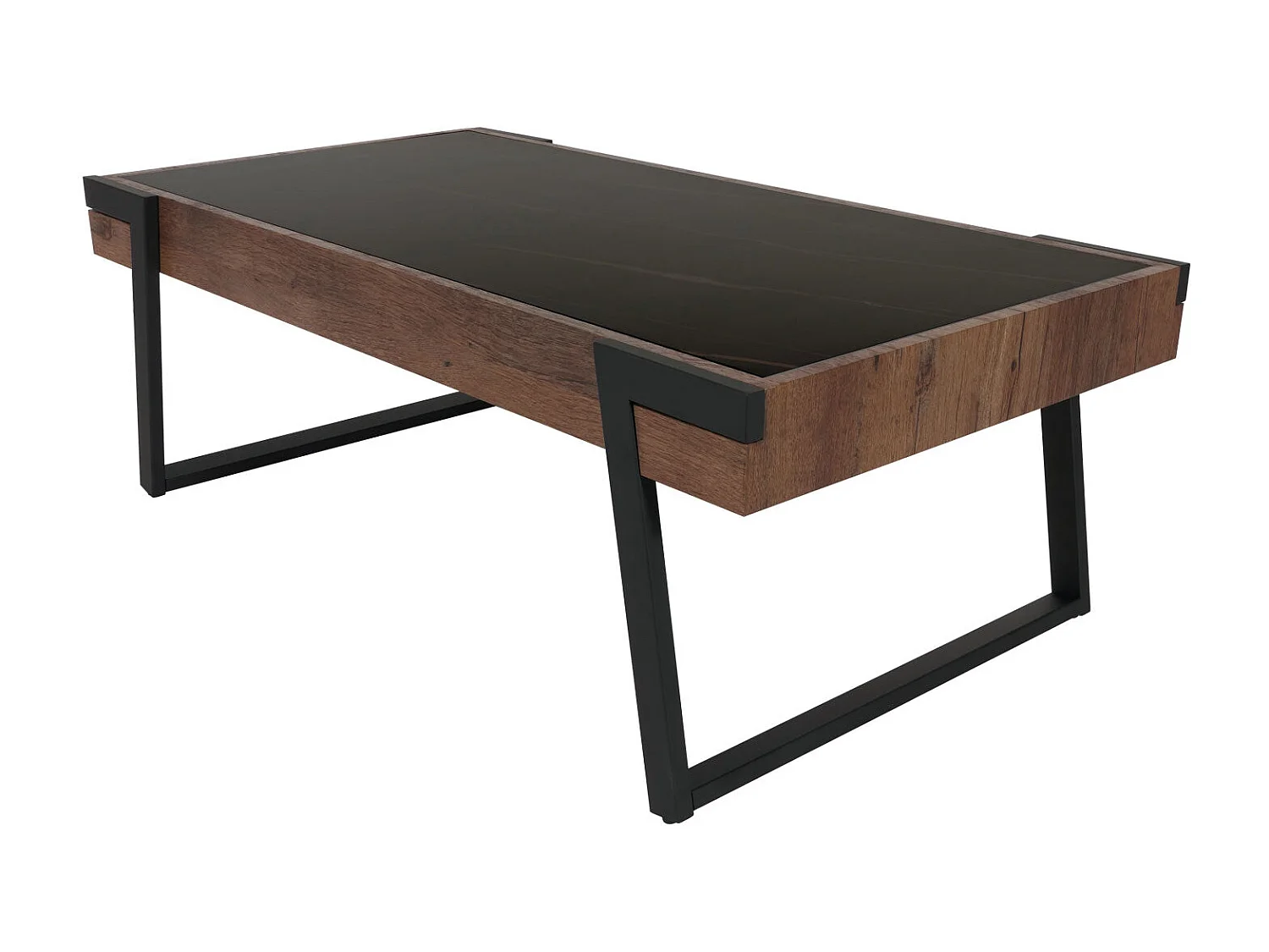 Table basse table de bois marron 75 x 18 x 130 cm 04_0008447