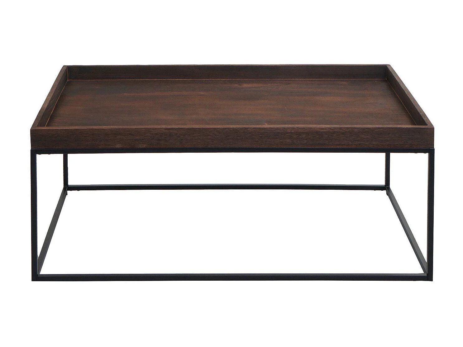 Table basse table d'appoint métal marron 65 x 14 x 116 cm 04_0008434