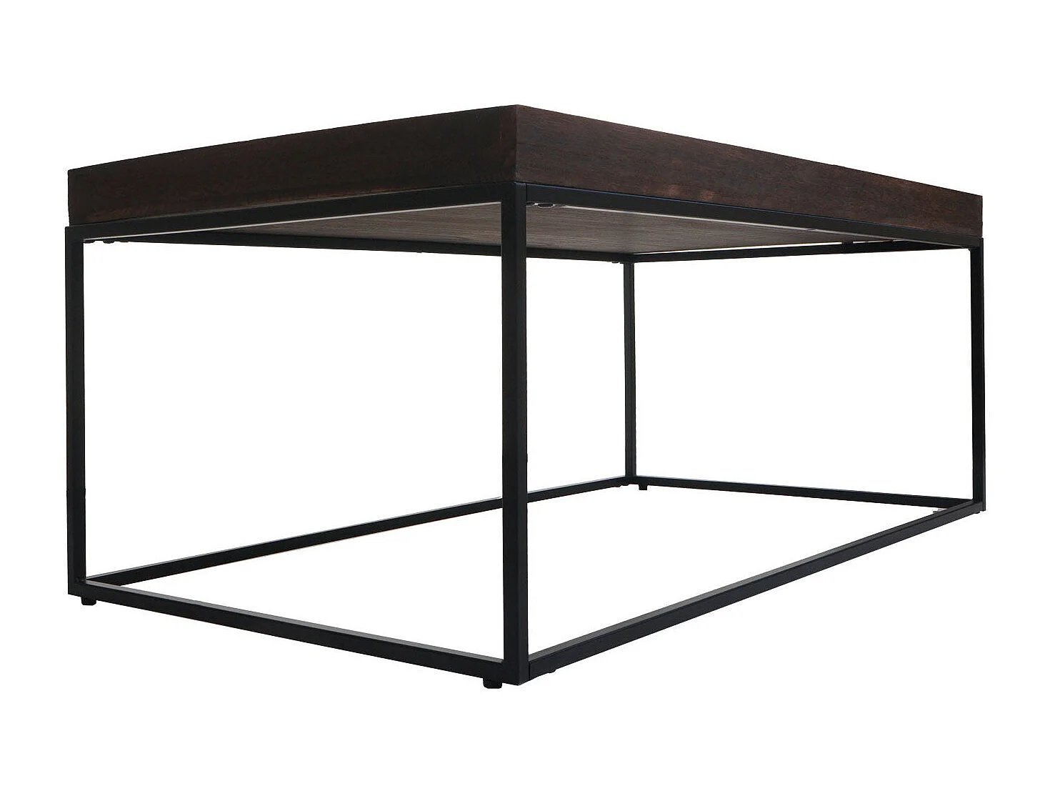 Table basse table d'appoint métal marron 65 x 14 x 116 cm 04_0008434