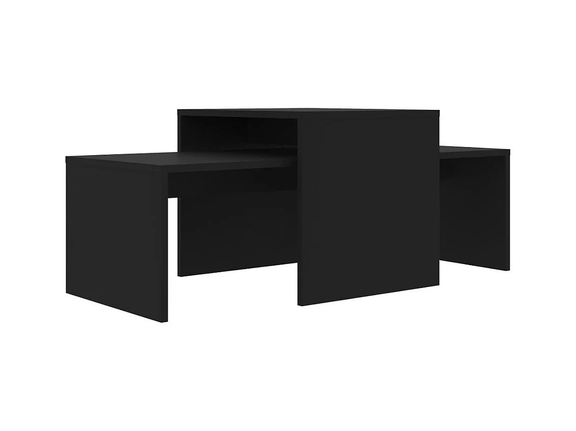 Ensemble de tables basses bois marron 100 x 48 x 40 cm DEC031273