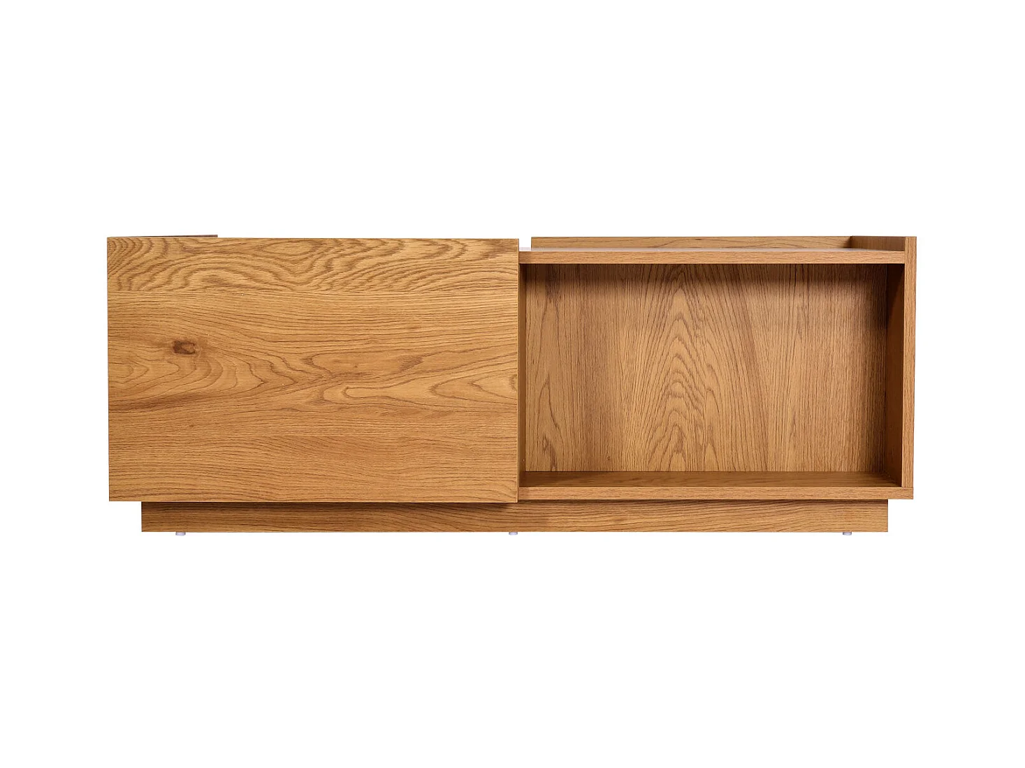 Table basse salon table effet bois beige 110 x 50 x 40 cm 04_0008430