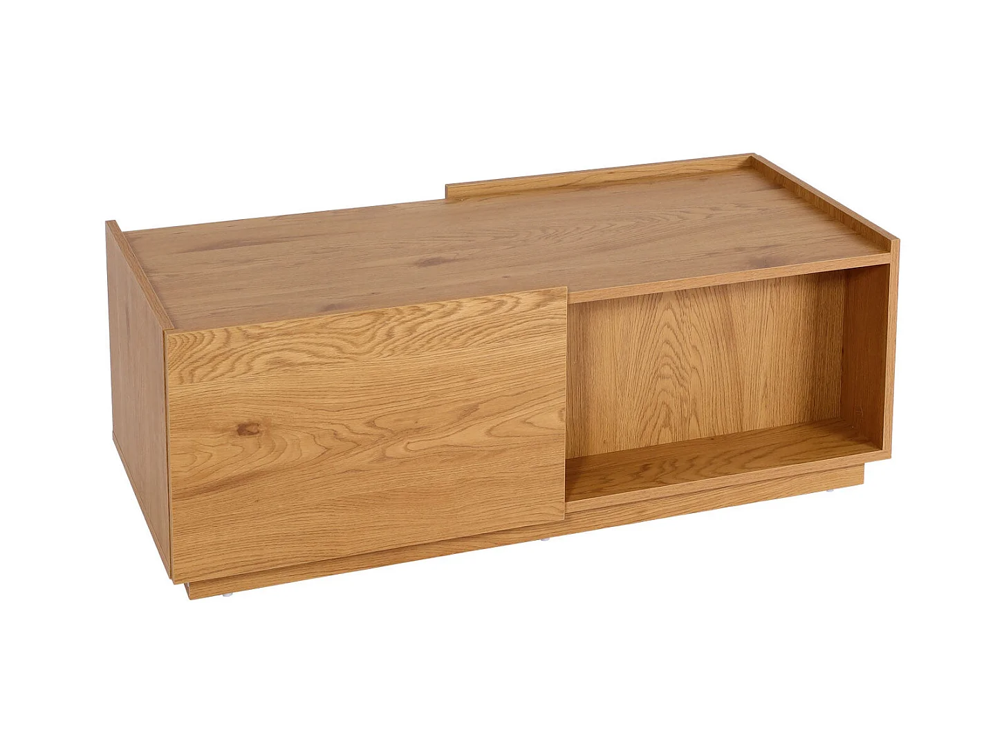 Table basse salon table effet bois beige 110 x 50 x 40 cm 04_0008430