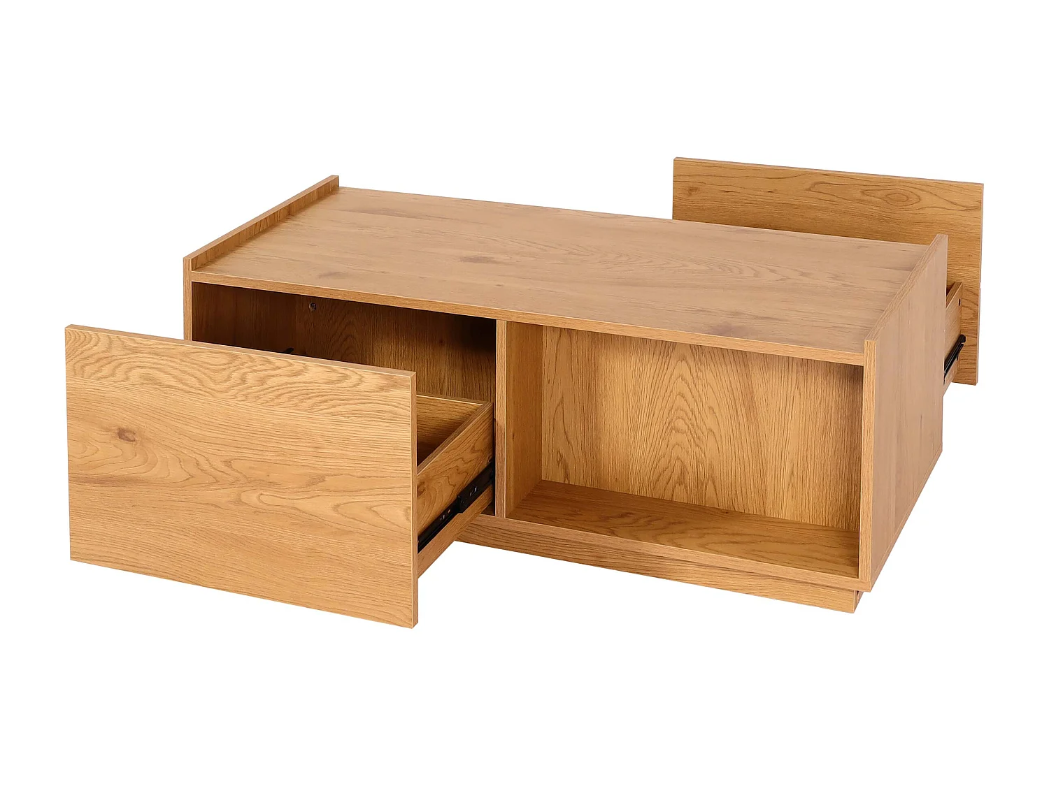 Table basse salon table effet bois beige 110 x 50 x 40 cm 04_0008430