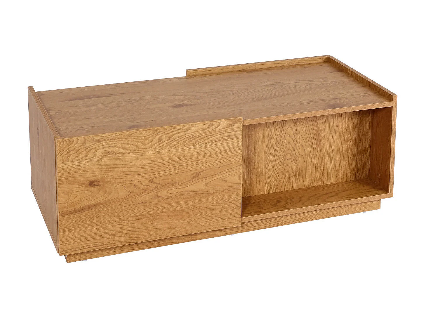 Table basse salon table effet bois beige 110 x 50 x 40 cm 04_0008430