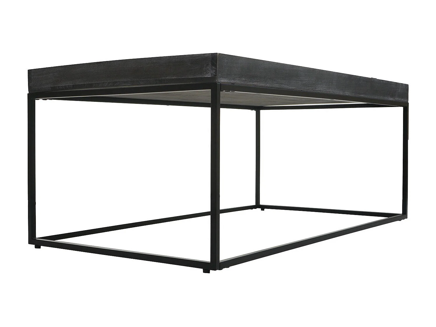 Table basse table d'appoint métal marron 65 x 14 x 116 cm 04_0008433