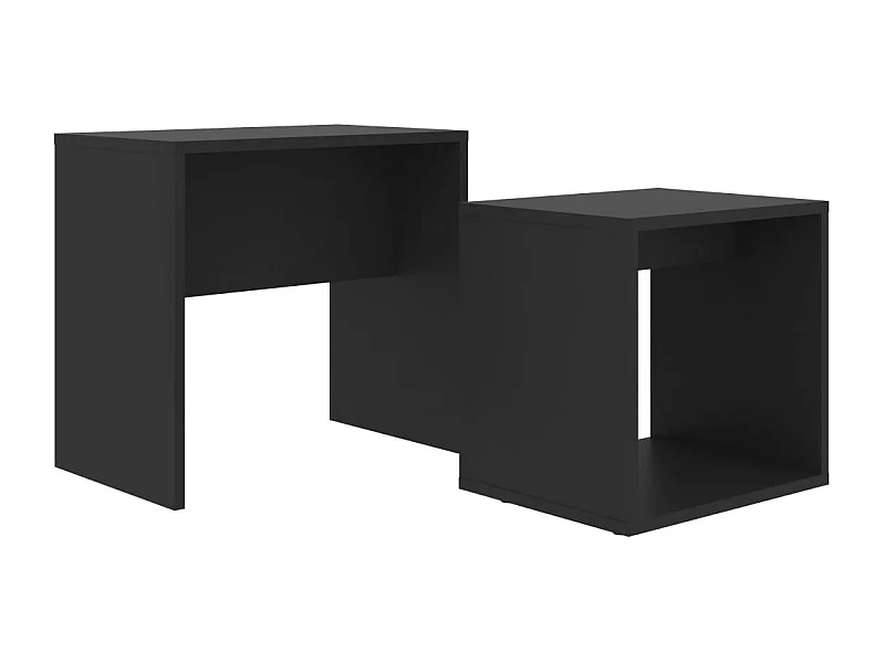 Ensemble de deux table bois marron 48 x 30 x 45 cm DEC031258