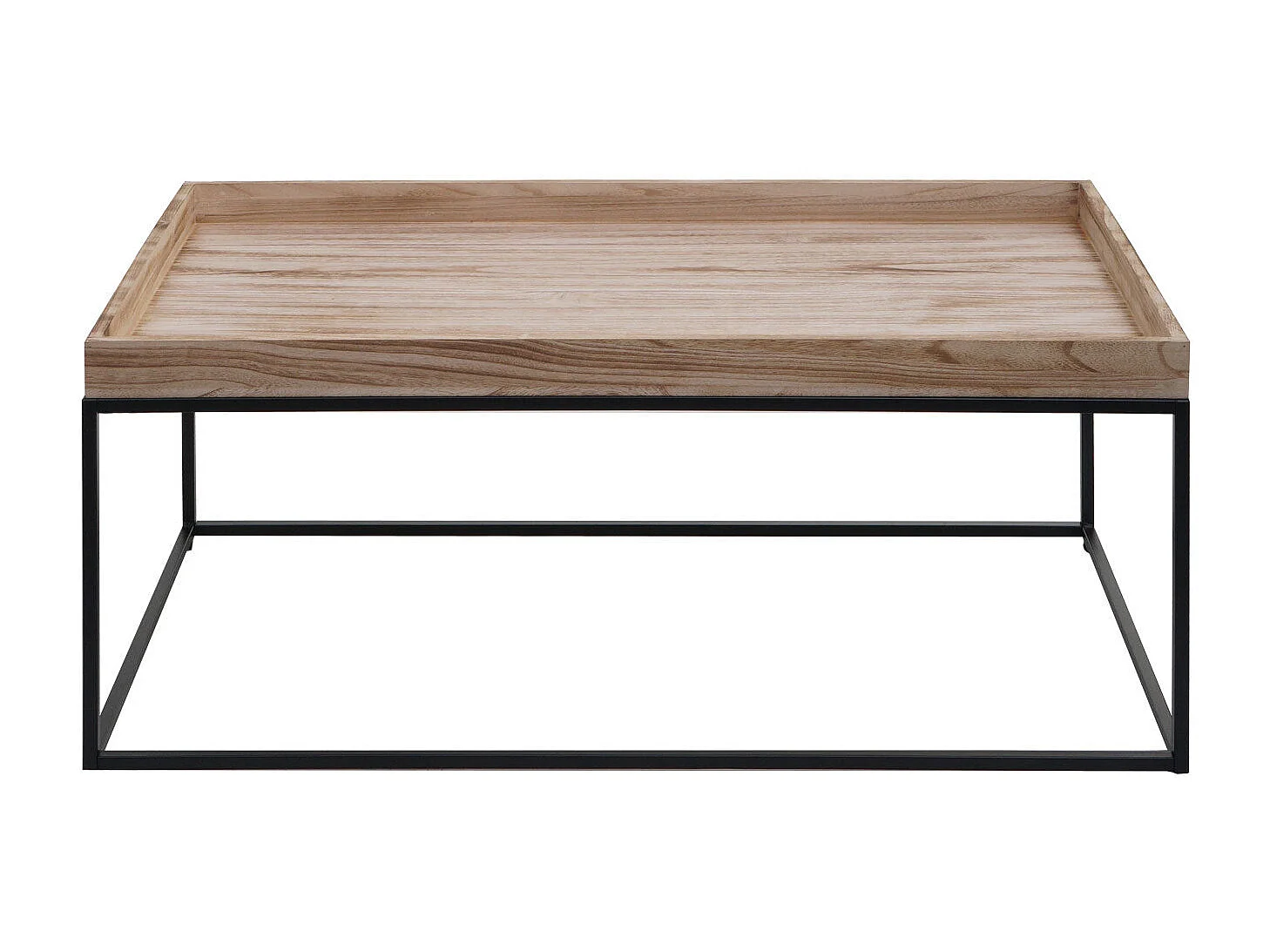 Table basse table d'appoint métal marron 65 x 14 x 116 cm 04_0008432