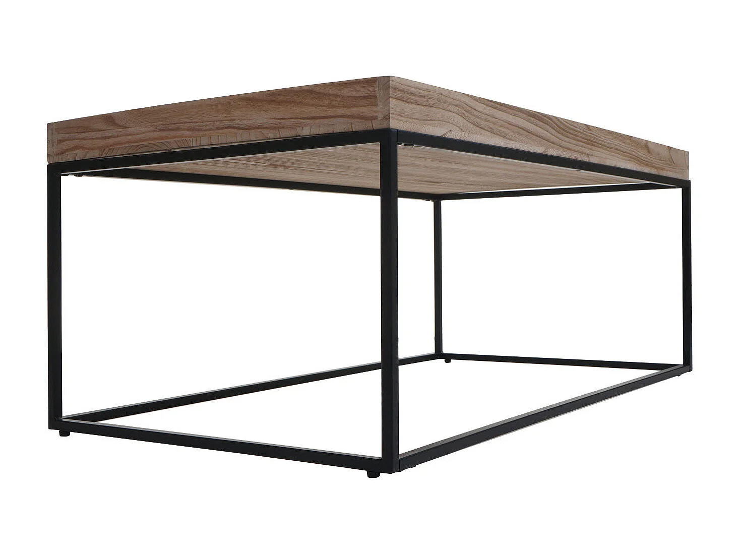 Table basse table d'appoint métal marron 65 x 14 x 116 cm 04_0008432