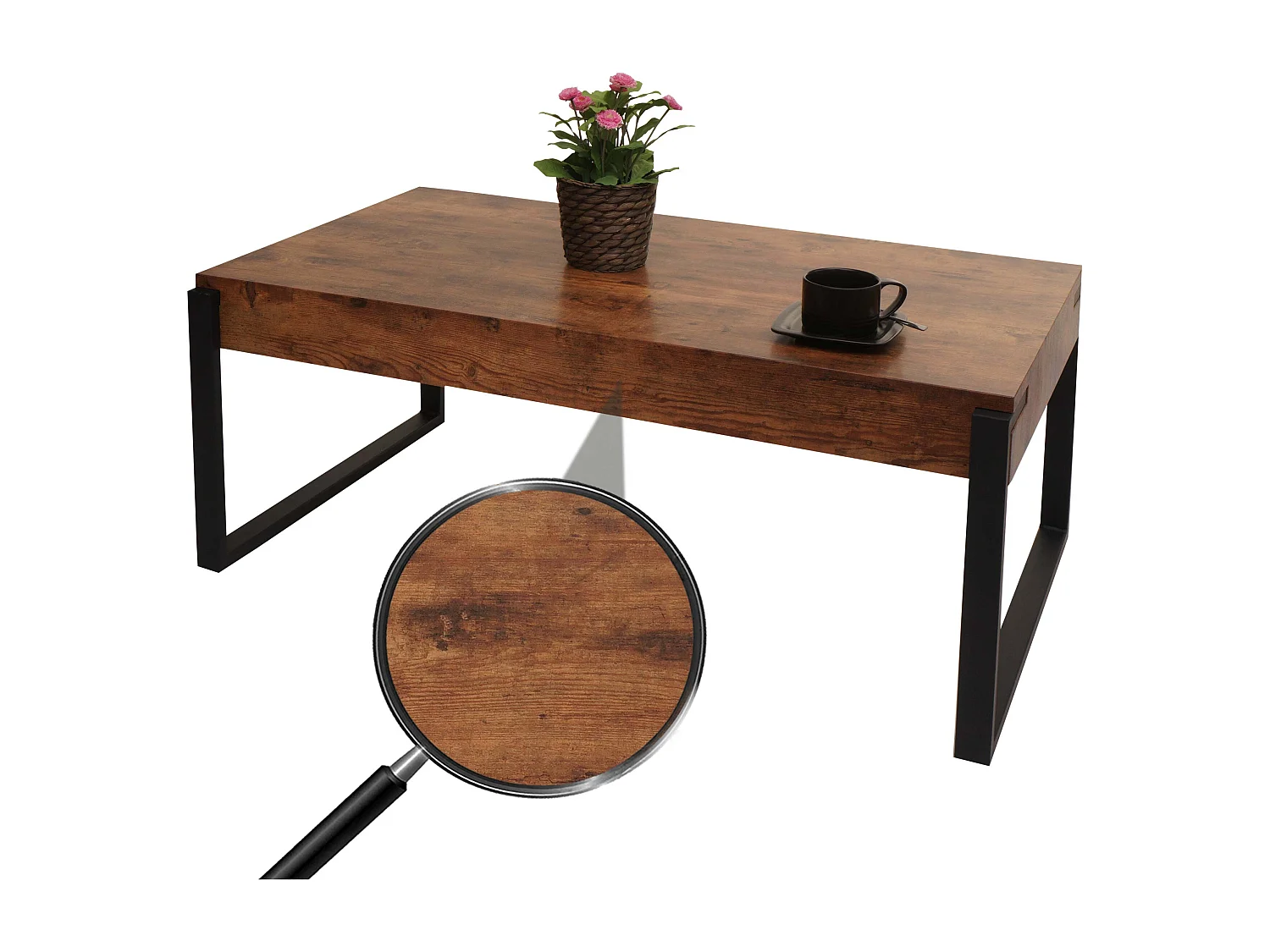 Table basse hwc-l53 table métal beige 72 x 16 x 118 cm 04_0008438