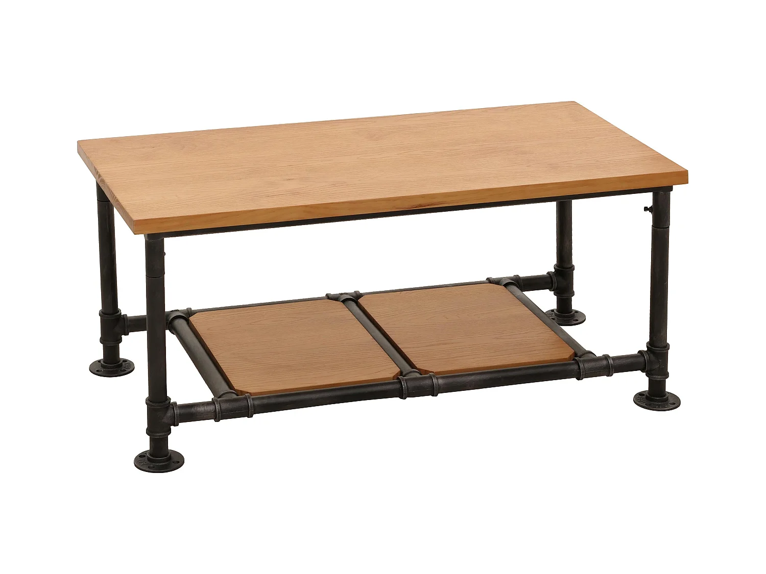 Table basse table d'appoint métal marron 52 x 23 x 108 cm 04_0008466