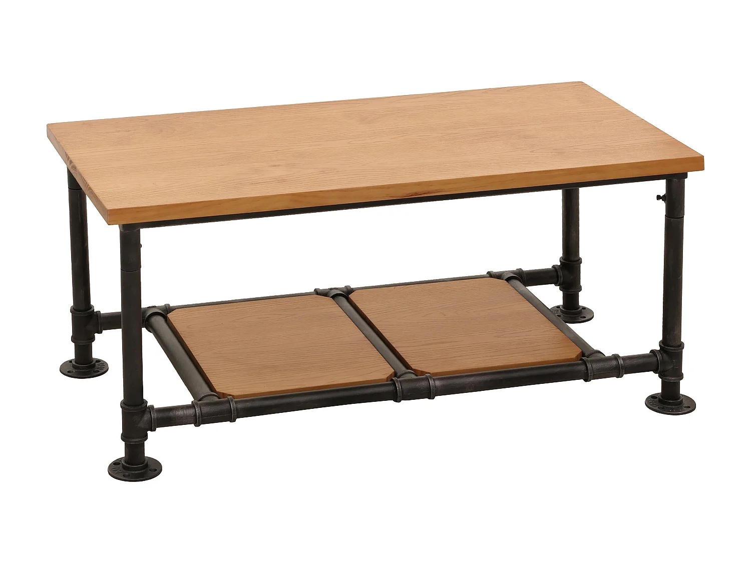 Table basse table d'appoint métal marron 52 x 23 x 108 cm 04_0008466