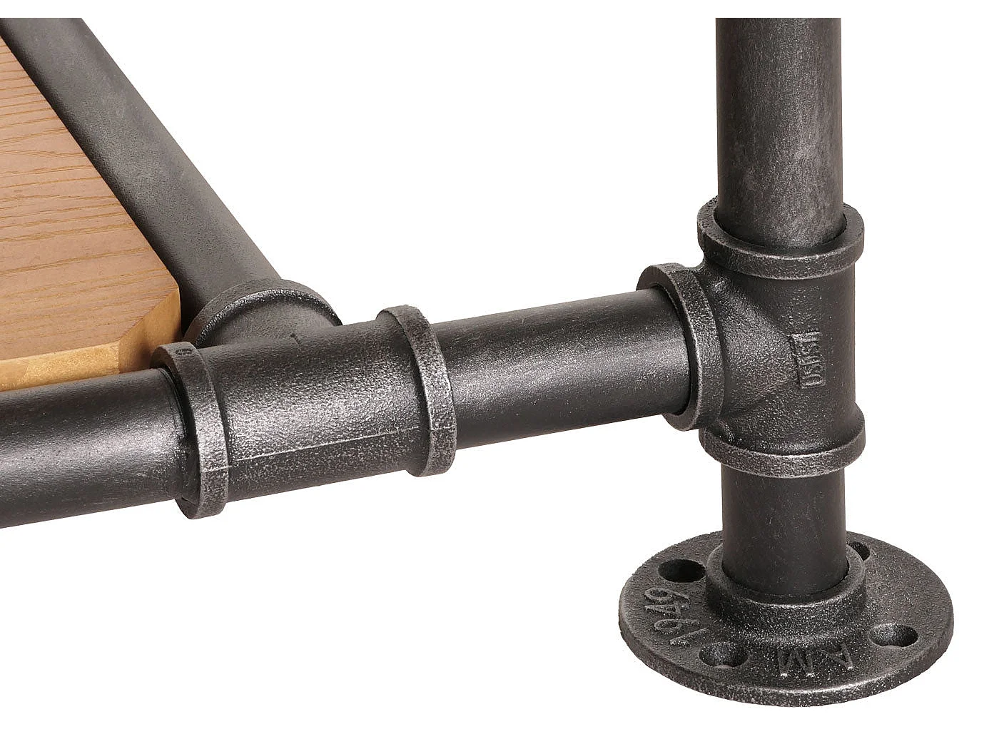 Table basse table d'appoint métal marron 52 x 23 x 108 cm 04_0008466