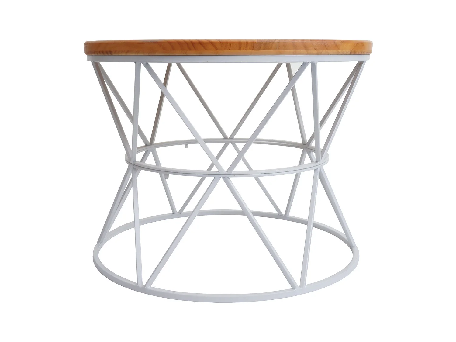 Table basse table d'appoint métal blanche 69 x 38 x 70 cm 04_0008470