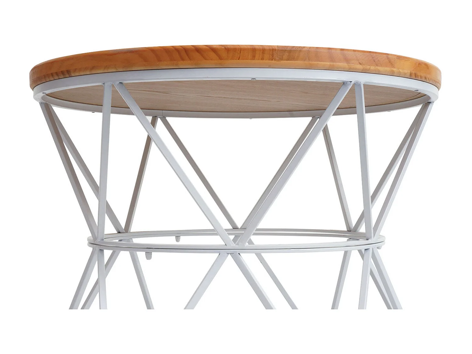 Table basse table d'appoint métal blanche 69 x 38 x 70 cm 04_0008470