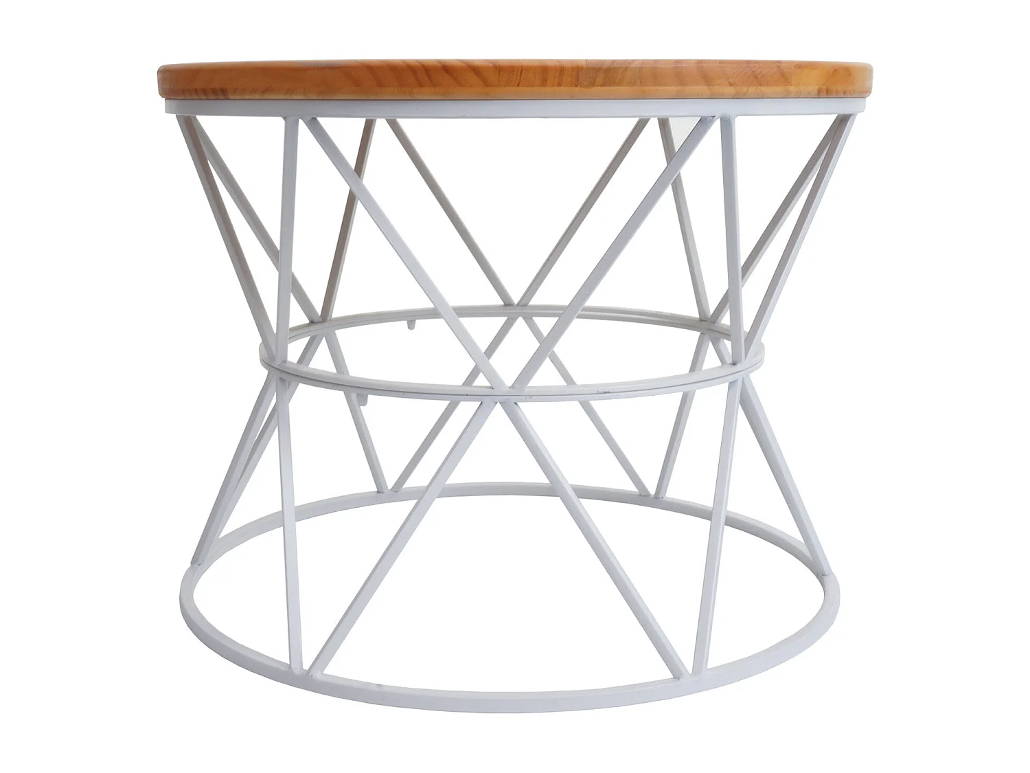 Table basse table d'appoint métal blanche 69 x 38 x 70 cm 04_0008470