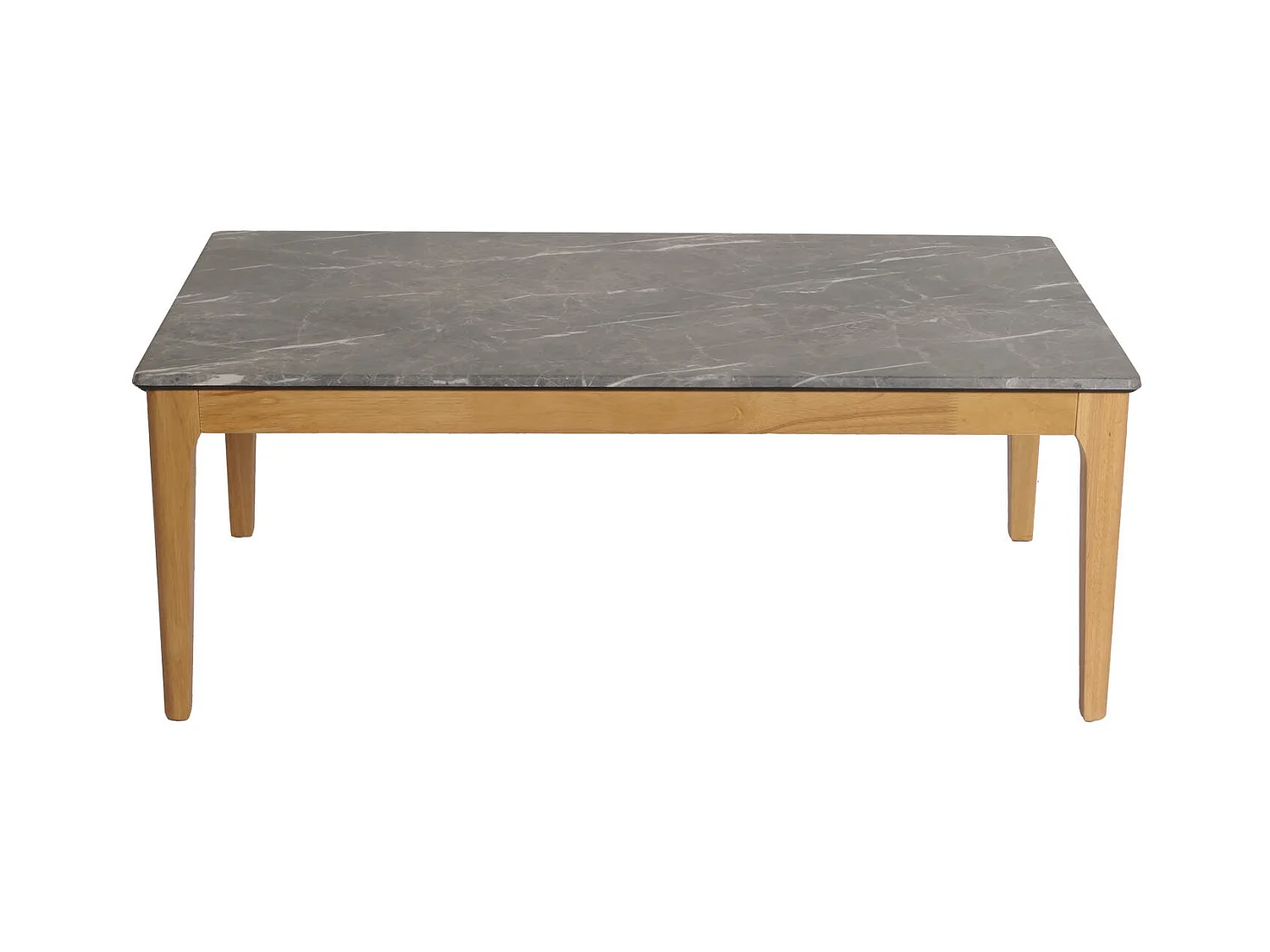 Table basse table d'appoint bois marron 77 x 11 x 128 cm 04_0008461