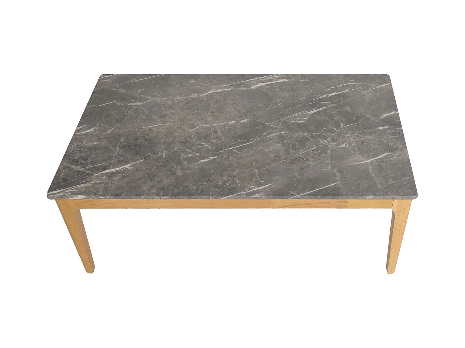 Table basse table d'appoint bois marron 77 x 11 x 128 cm 04_0008461