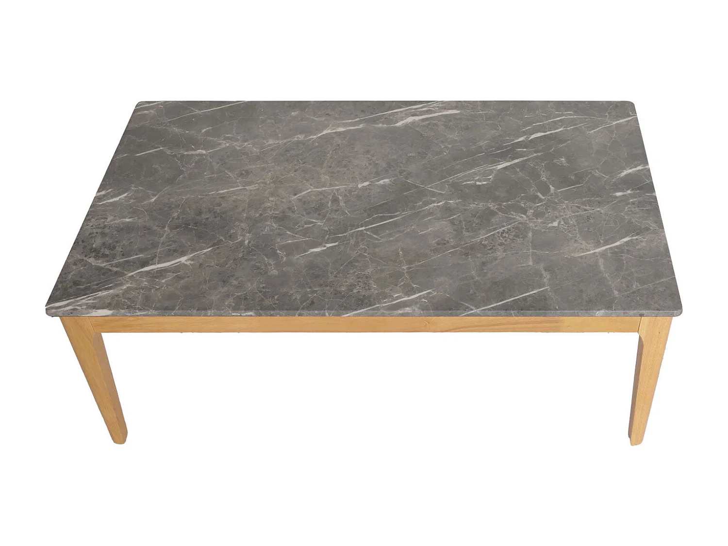 Table basse table d'appoint bois marron 77 x 11 x 128 cm 04_0008461