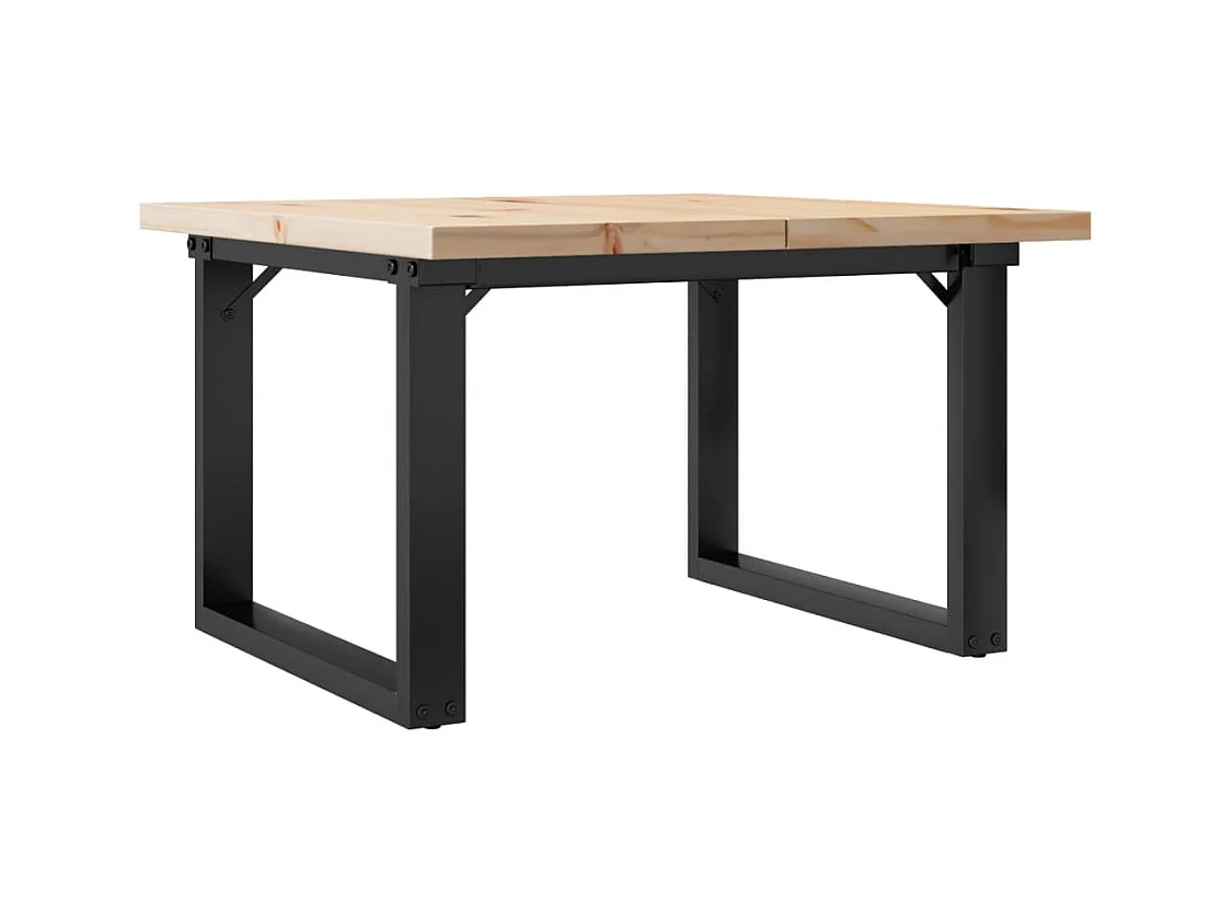 Table basse rectangulaire style marron 60 x 60 x 40.5 cm DEC036244