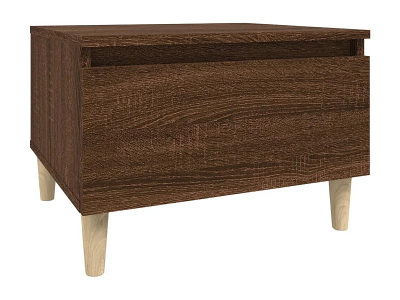 Table d'appoint table basse bois marron 50 x 46 x 35 cm DEC032406