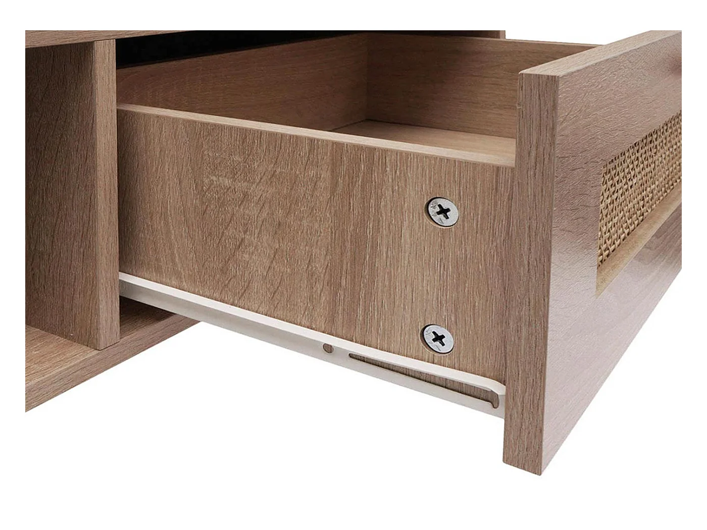 Table basse table d'appoint bois beige 76 x 11 x 121 cm 04_0008449