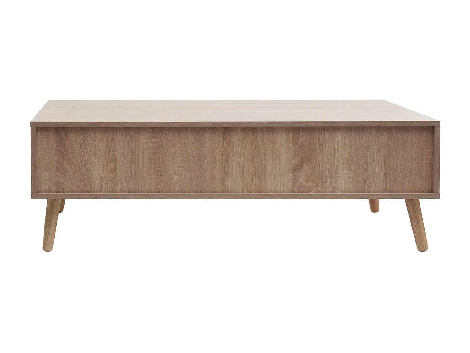 Table basse table d'appoint bois beige 76 x 11 x 121 cm 04_0008449