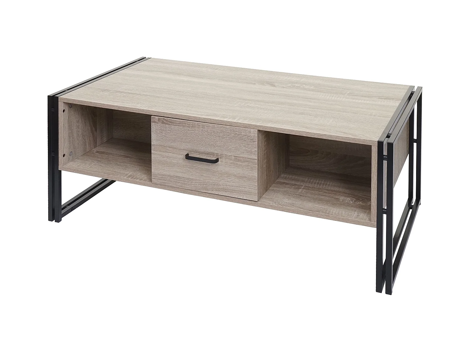 Table basse deux tiroirs métal beige 67 x 13 x 109 cm 04_0008424