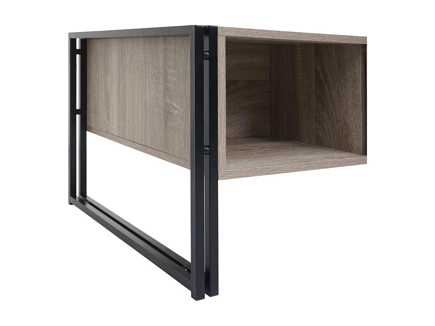 Table basse deux tiroirs métal beige 67 x 13 x 109 cm 04_0008424