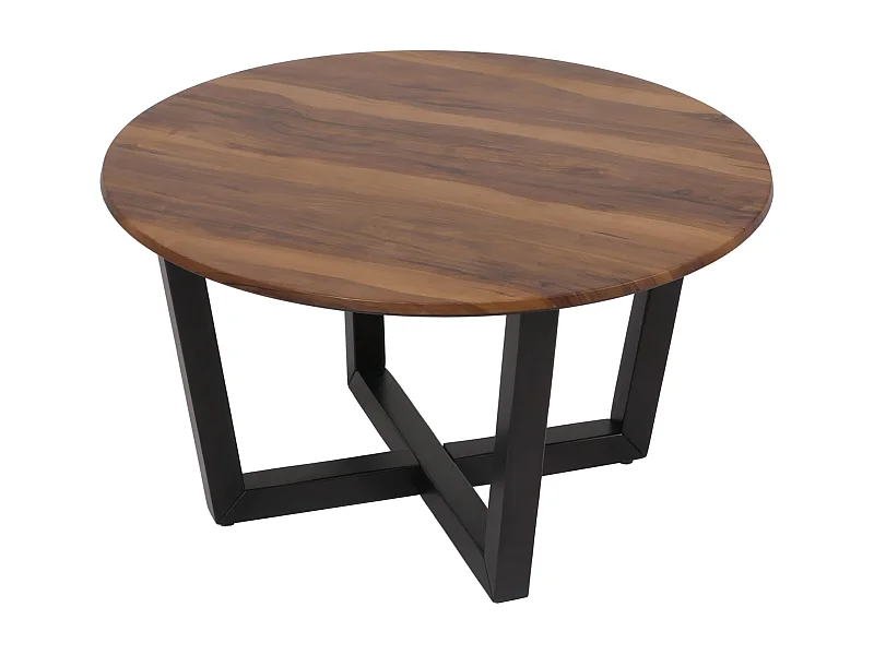 Table basse table d'appoint bois marron 87 x 10 x 93 cm 04_0008464