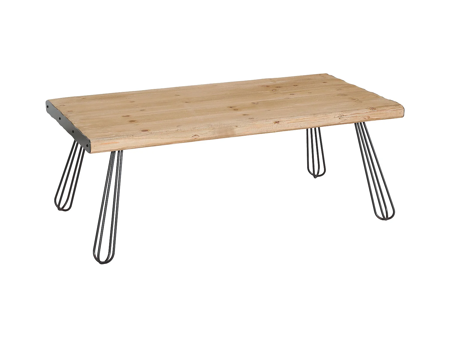 Table basse design industriel bois marron 65 x 20 x 125 cm 04_0008440