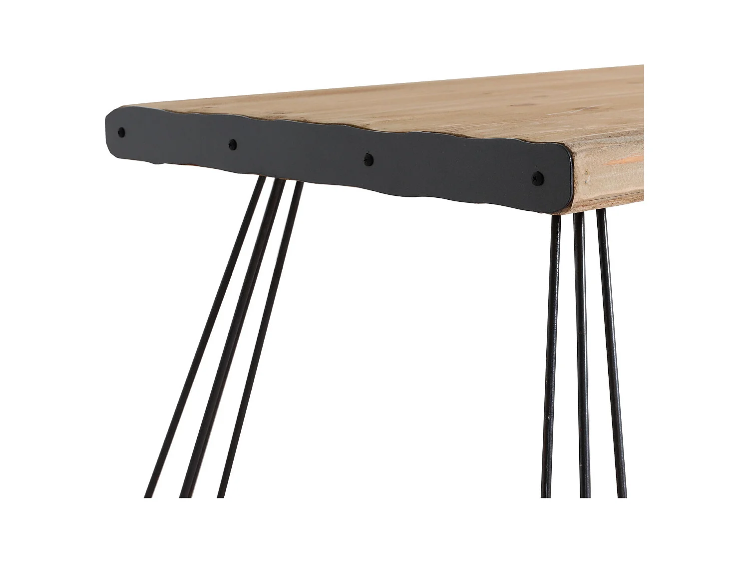 Table basse design industriel bois marron 65 x 20 x 125 cm 04_0008440