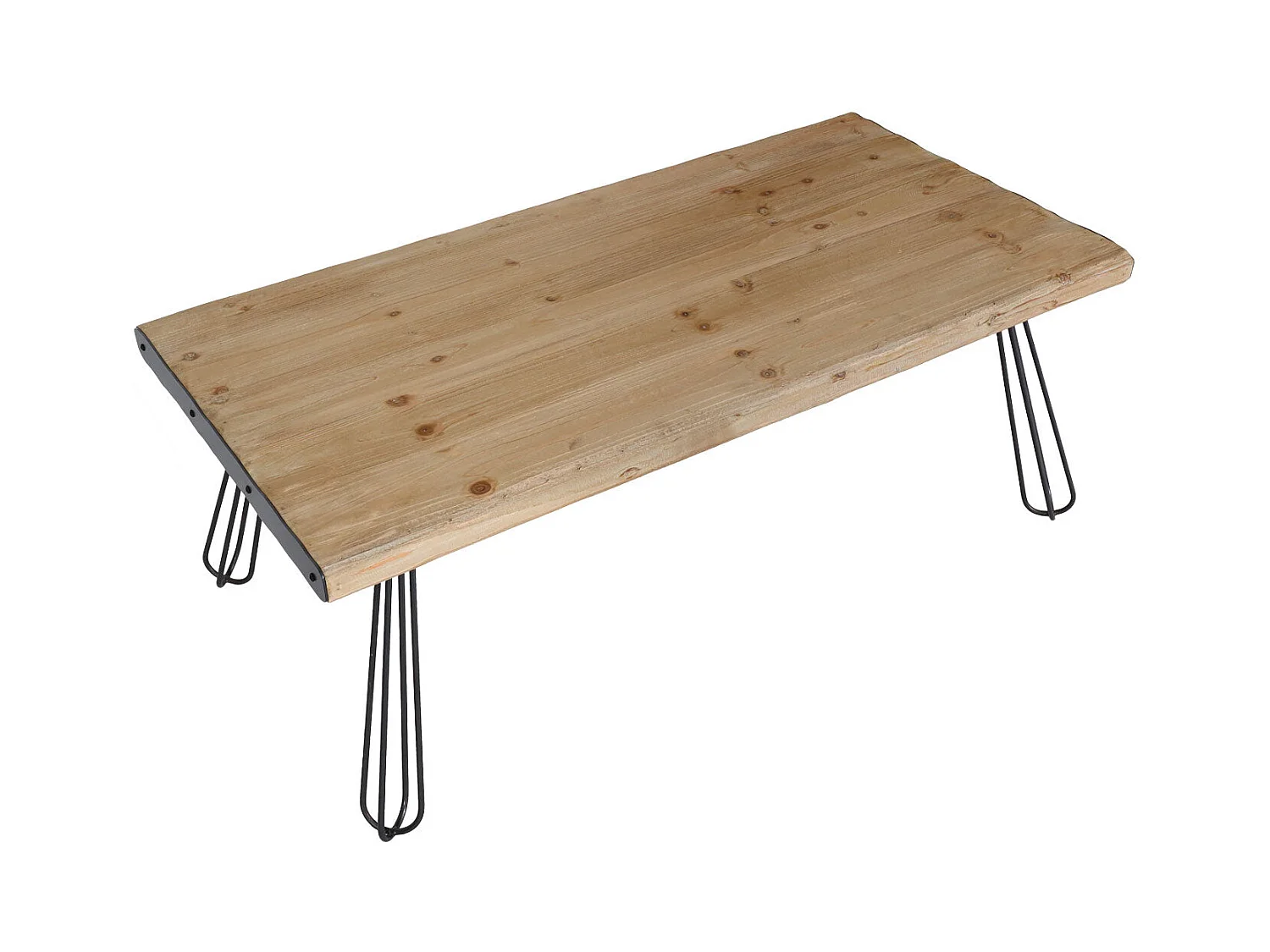 Table basse design industriel bois marron 65 x 20 x 125 cm 04_0008440