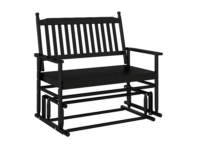 Banc à bascule de bois marron 118 x 70 x 104.5 cm DEC028718