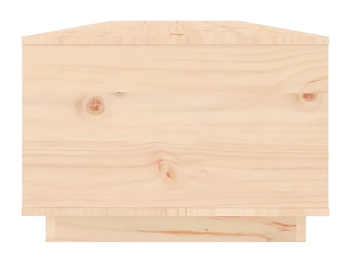 Table basse avec compartiments bois marron 100 x 50 x 35 cm DEC031281